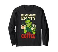 Zombie Dad Apocalypse Genitore Horror papà Umorismo Halloween Maglia a Manica