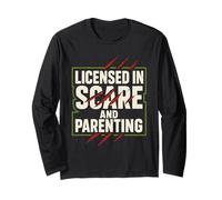 Zombie Dad Apocalypse Genitore Horror papà Umorismo Halloween Maglia a Manica