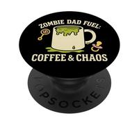 Zombie Dad Apocalypse Genitore Horror Papà Umorismo Halloween PopSockets PopGrip Adesivo