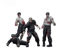 Zombie Dark Source Action Figure Pack of 4 Security Guards 8 cm