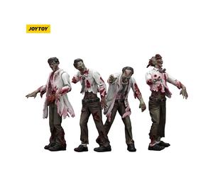 Zombie Dark Source Action Figures 4-Pack Scientists (Male) 8 cm