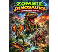 Zombie Dinosaurs Coloring Book: Spooky Prehistoric Coloring Pages Featuring Undead Tyrannosaurus rex, Raptors, and Jurassic Creatures for Dinosaur Lovers