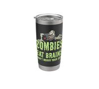 Zombie divertenti mangiano cervello non preoccuparti Sei sicuro Zombie Bicchiere termico in acciaio inox doppia parete