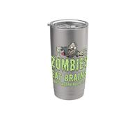 Zombie divertenti mangiano cervello non preoccuparti Sei sicuro Zombie Bicchiere termico in acciaio inox doppia parete