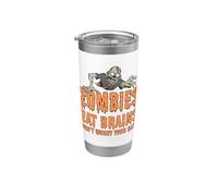 Zombie divertenti mangiano cervello non preoccuparti Sei sicuro Zombie Bicchiere termico in acciaio inox doppia parete