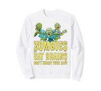 Zombie Divertenti mangiano Cervello Non Preoccuparti Sei Sicuro Zombie Felpa