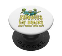 Zombie divertenti mangiano cervello non preoccuparti Sei sicuro Zombie PopSockets PopGrip Adesivo