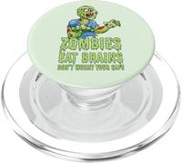 Zombie divertenti mangiano cervello non preoccuparti Sei sicuro Zombie PopSockets PopGrip per MagSafe