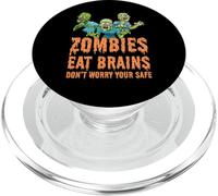 Zombie divertenti mangiano cervello non preoccuparti Sei sicuro Zombie PopSockets PopGrip per MagSafe