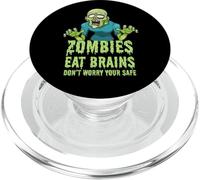 Zombie divertenti mangiano cervello non preoccuparti Sei sicuro Zombie PopSockets PopGrip per MagSafe