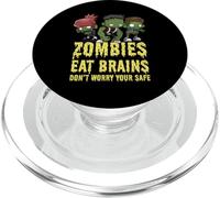 Zombie divertenti mangiano cervello non preoccuparti Sei sicuro Zombie PopSockets PopGrip per MagSafe