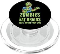 Zombie divertenti mangiano cervello non preoccuparti Sei sicuro Zombie PopSockets PopGrip per MagSafe