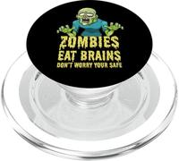 Zombie divertenti mangiano cervello non preoccuparti Sei sicuro Zombie PopSockets PopGrip per MagSafe