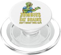 Zombie divertenti mangiano cervello non preoccuparti Sei sicuro Zombie PopSockets PopGrip per MagSafe