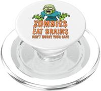 Zombie divertenti mangiano cervello non preoccuparti Sei sicuro Zombie PopSockets PopGrip per MagSafe
