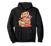 Zombie Easter Bunny Easter Egg spaventoso Pasqua adulto Horror Day Felpa con Cappuccio