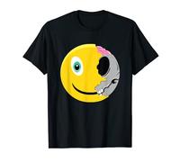Zombie Funny Zombie Face Emoticon Halloween Party Costume Maglietta