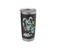 Zombie Goth Bunny Scheletro Ragazza Emo Kawaii Goth Girl Bicchiere termico in acciaio inox doppia parete