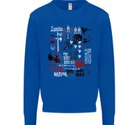 Zombie Halloween Vampiro Dracula Teschio Uomo Felpa Maglione