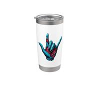Zombie Hand Rock and Roll Corna Halloween Heavy Metal Bicchiere termico in acciaio inox doppia parete