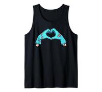 Zombie Hand Shape a Heart, Halloween Zombie Valentine's Love Canotta