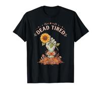 Zombie Hand Shirt Halloween Dead Tired Girasole Fungo Maglietta