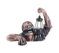 Zombie Lanterna Statua Lanterna, Zombie strisciare Fuori Tomba, Resina Halloween Decor,Outdoor Zombie Zombi Crawling Mini Horror