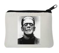 Zombie Man Photo Art - Portamonete in neoprene, 10 x 11 cm, colore: Bianco