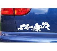 Zombie Mangiare Novità Divertente Walking Dead Paraurti Auto Muro Arte Adesivi