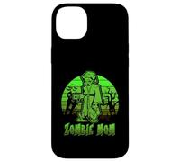 Zombie Mom Halloween Retro Sunset Funny Family Mother Custodia per iPhone 14 Plus
