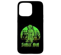 Zombie Mom Halloween Retro Sunset Funny Family Mother Custodia per iPhone 15 Pro Max