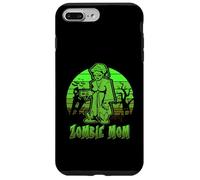 Zombie Mom Halloween Retro Sunset Funny Family Mother Custodia per iPhone 7 Plus/8 Plus