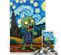 Zombie nella notte stellata Puzzle da 1000 pezzi per adolescenti Gioco di famiglia antistress sfida difficile Giocattoli per la decorazione della casa 38x26cm