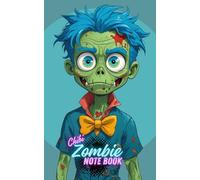 Zombie Note Book: Zombie bleu Carnet de notes original illustré de zombies format poche 5x8 pouces