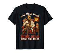 Zombie Psichiatra Terapista Divertente Halloween Salute Maglietta