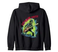 Zombie Rock: Zombie Che Suona la Chitarra elettrica Slayer Felpa con Cappuccio