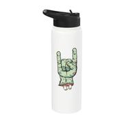 Zombie Rocker Zombie Corna a mano Stainless Steel Insulated Water Bottle