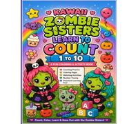 Zombie Sisters - Coloring book: Learn to Count 1 to 10