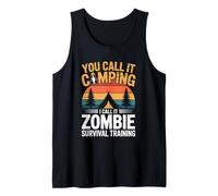Zombie Sopravvivenza Formazione Camper Escursionista Halloween Camp Canotta