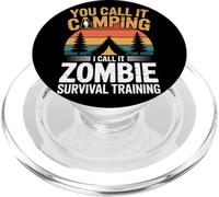 Zombie Sopravvivenza Formazione Camper Escursionista Halloween Camp PopSockets PopGrip per MagSafe