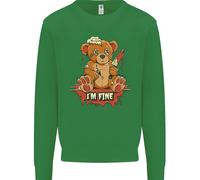 Zombie Teddy Bear Felpa Halloween Gotica Per Bambini