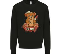 Zombie Teddy Bear Felpa Halloween Gotica Per Bambini