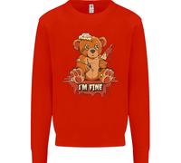 Zombie Teddy Bear Felpa Halloween Gotica Per Bambini