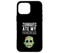 Zombies Ate My Pancreas Divertente Diabete Ragazza Kid Donne Custodia per iPhone 16 Pro Max