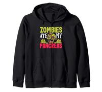 Zombies Ate My Pancreas T1D Diabetes Awareness Felpa con Cappuccio