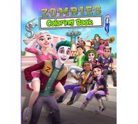 Zombies coloring book: JUMBO Drawing Pages Of Characters and Zombie's Iconic Scenes for Kids Teens Adults