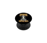 Zombies Eat Brains Don't Worry You're Safe Sarcastico PopSockets PopGrip Adesivo
