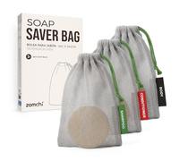 ZOMCHI Sacchetti a Rete per Sapone, Grigio, Set da 3
