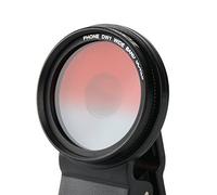 ZoMei 5 in 1 Universal 37mm Cell Phone Clip-On Graduated Grigio Arancione Blu Rosso Kit Filtro Obiettivo Fotocamera con Clip Universale per iPhone Huawei Samsung Xiaomi Smartphone