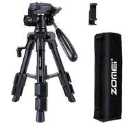 Zomei - Mini treppiede da viaggio per fotocamera, con testa panoramica a 3 vie, piastra a sgancio rapido da 1/4" e borsa per treppiede per fotocamera DSLR